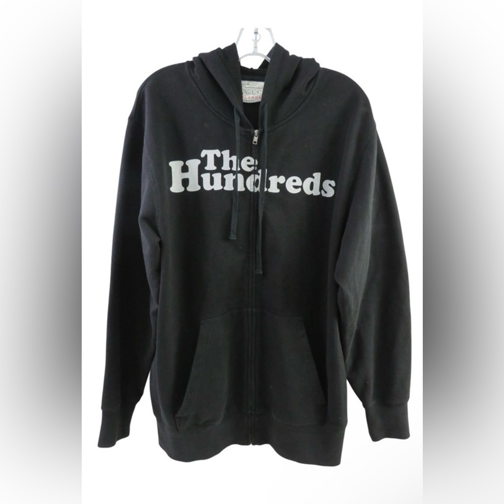 The Hundreds x Garfield Men’s Black Hooded Zip Up Sweatshirt Jacket Size XL